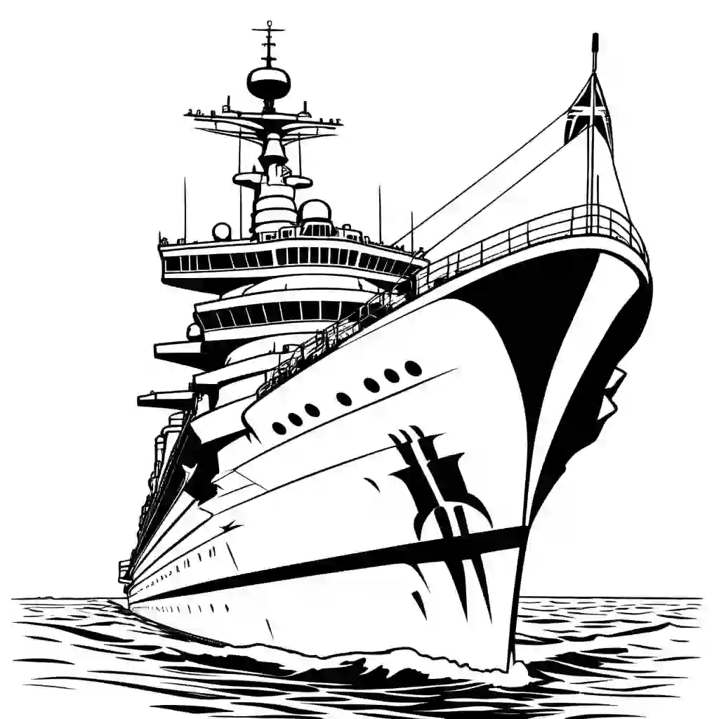HMS Prince of Wales coloring pages